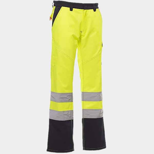 PAYPER CHARTER POLAR Fluorescent Work Trousers Yellow-Blue 2